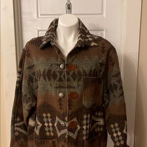 Men’s Patterned Brown Jacket